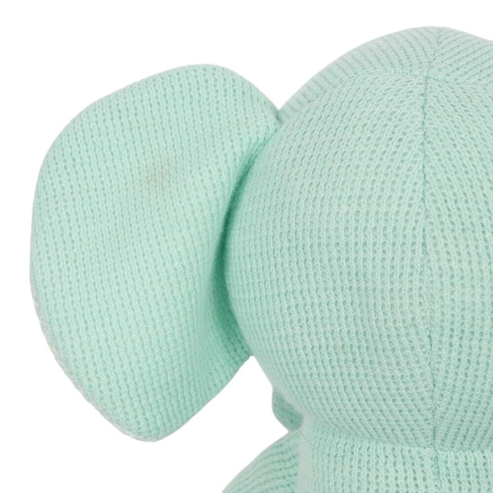 Cloud Island Knit Elephant 21" Mint Green Stuffed Animal Toy Large Floppy Ears - Picture 6 of 8